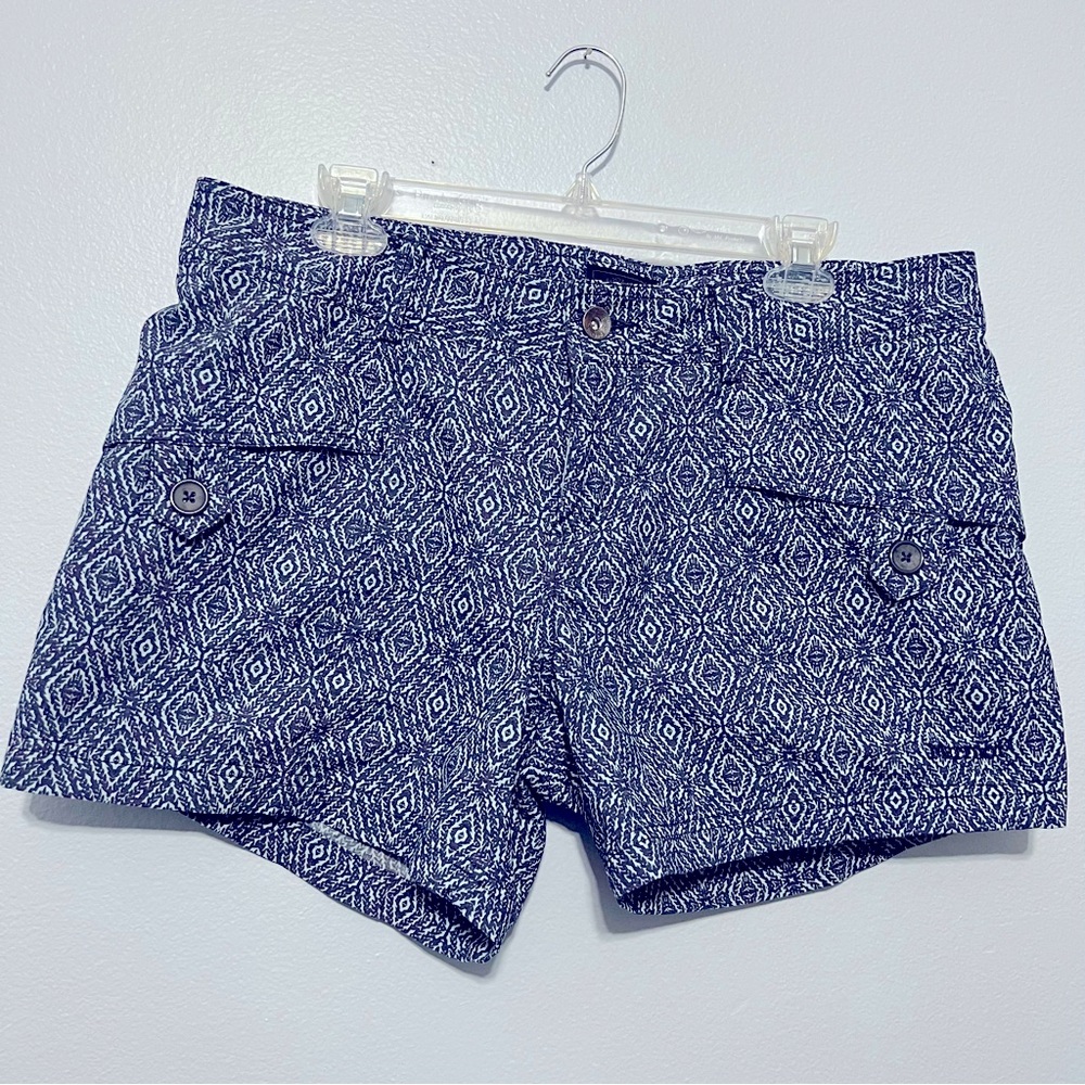 Marmot blue geometric diamond print active outdoor shorts‎